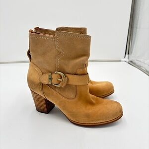 Timberland Earthkeepers Rudston Brown Leather Heeled Boots Booties Timberdry 8.5